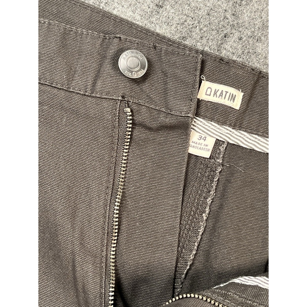 Katin Shorts Men Large Gray Cotton Carpenter Loop Surf Skate Beach CasualY2K New